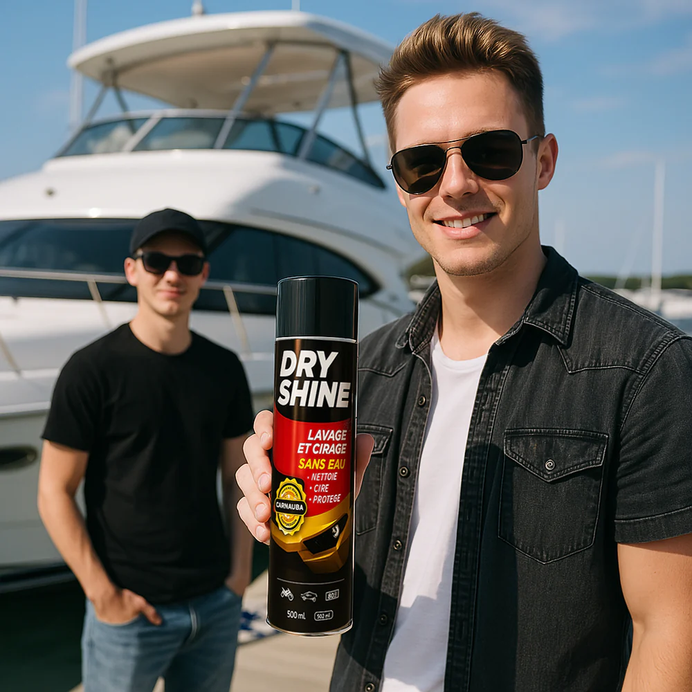 DryShine près d’une marina